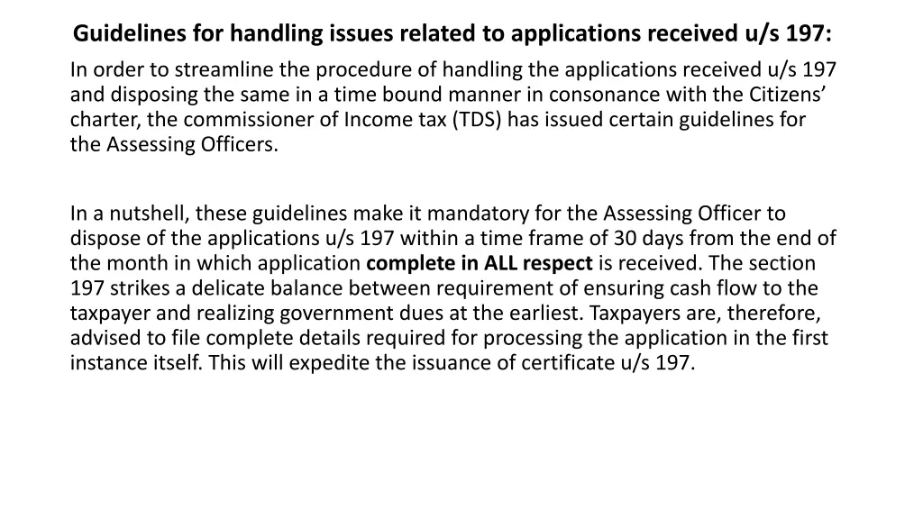 guidelines for handling issues related