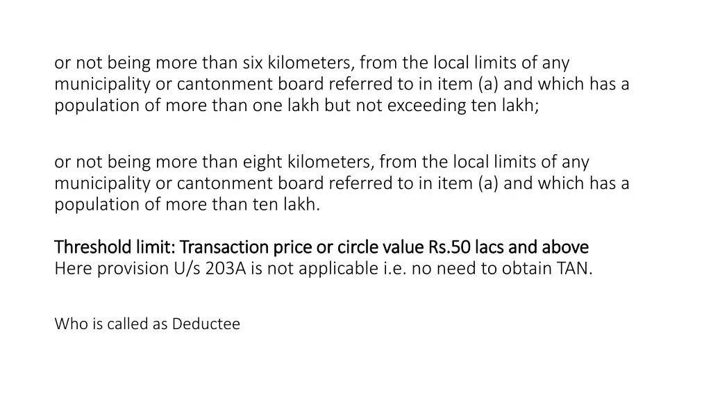 or not being more than six kilometers from