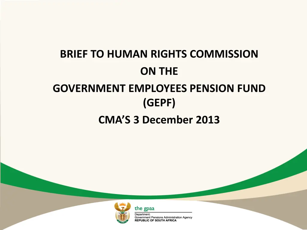 brief to human rights commission