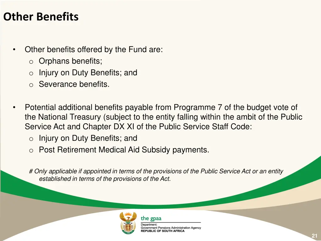 other benefits