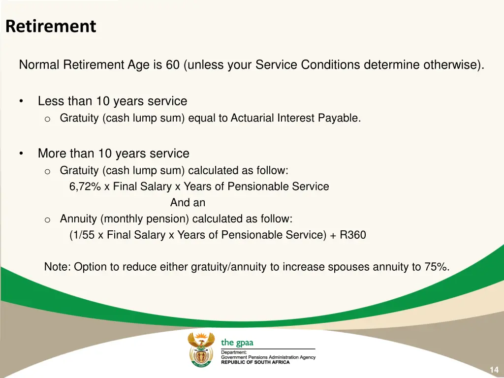retirement