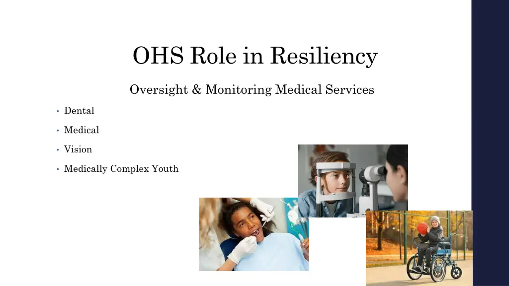 ohs role in resiliency