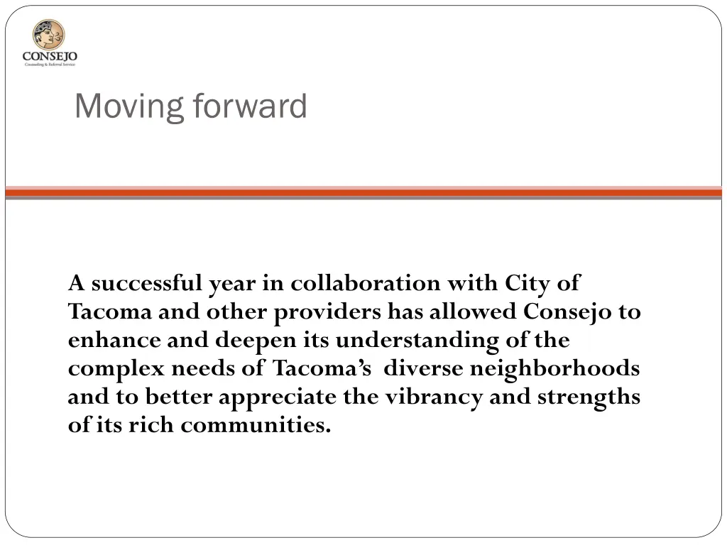 moving forward