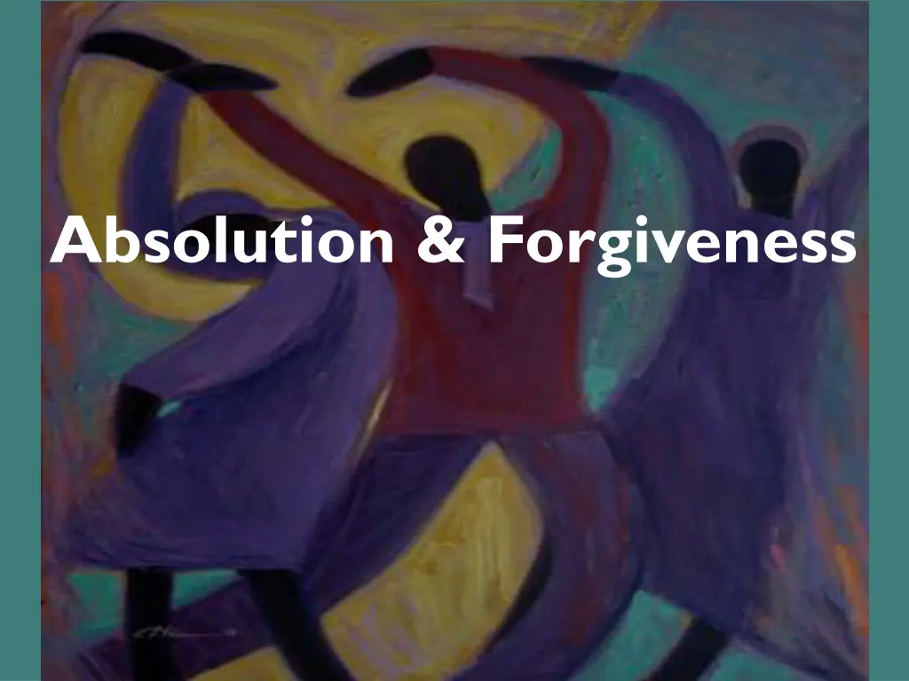 absolution forgiveness