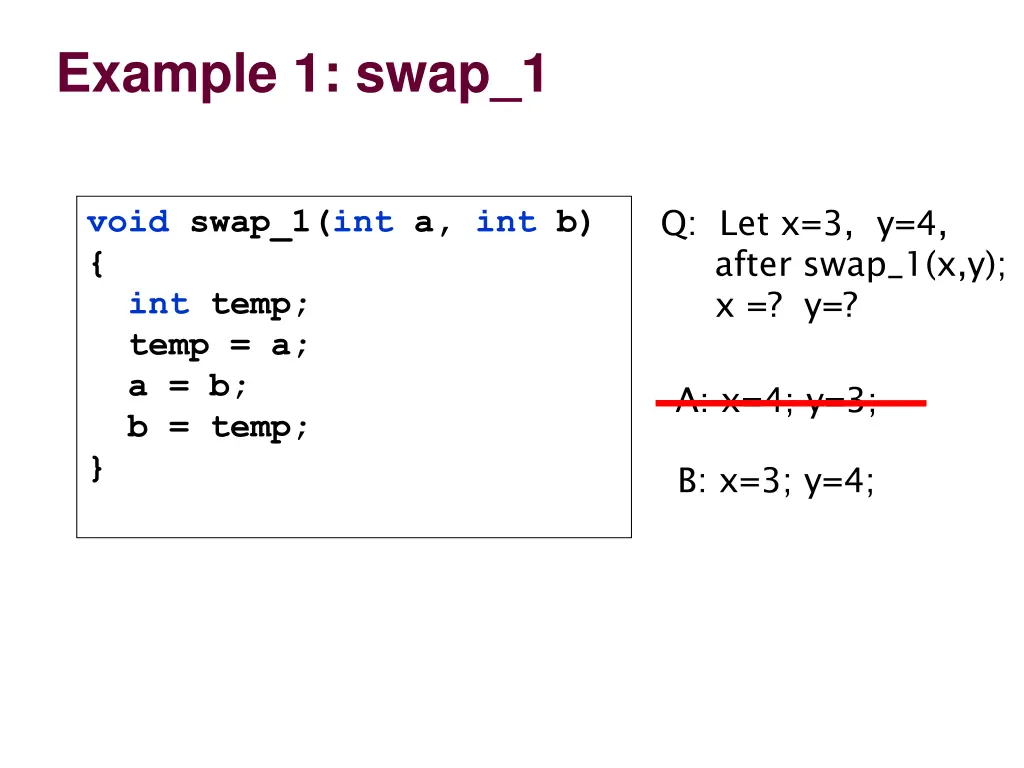 example 1 swap 1