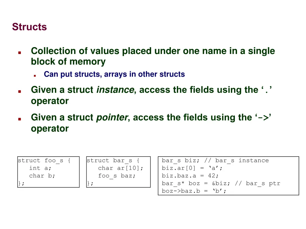 structs