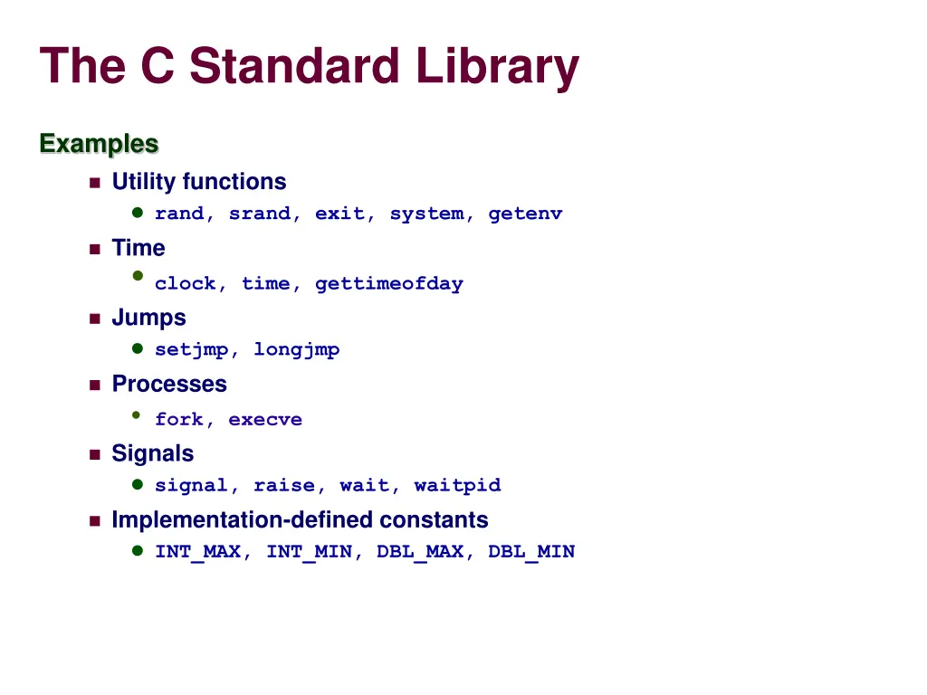 the c standard library 2