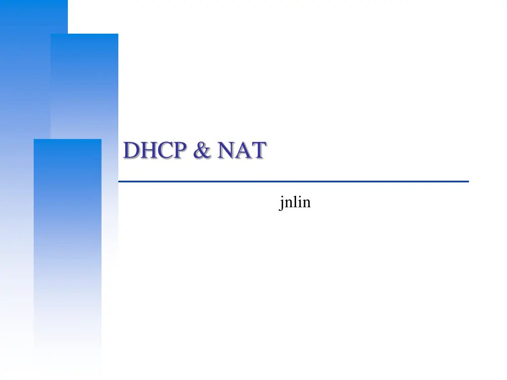 dhcp nat
