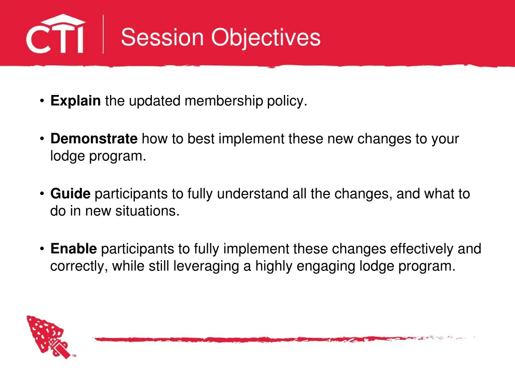 session objectives