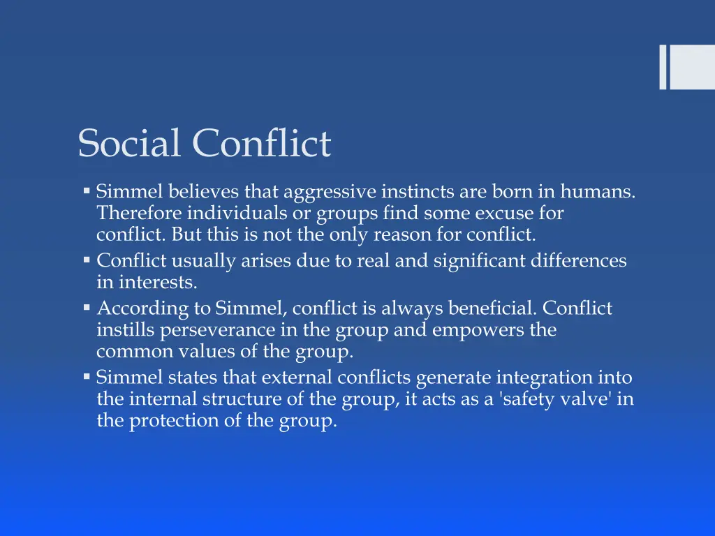 social conflict