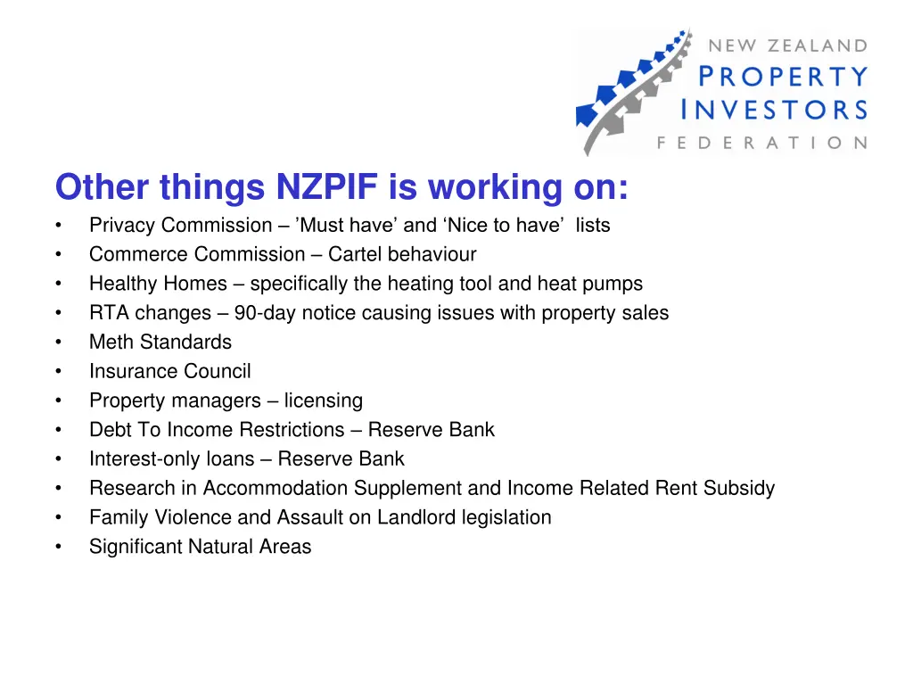other things nzpif is working on privacy