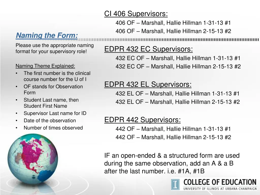 ci 406 supervisors 406 of marshall hallie hillman