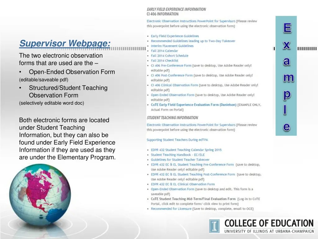 supervisor webpage