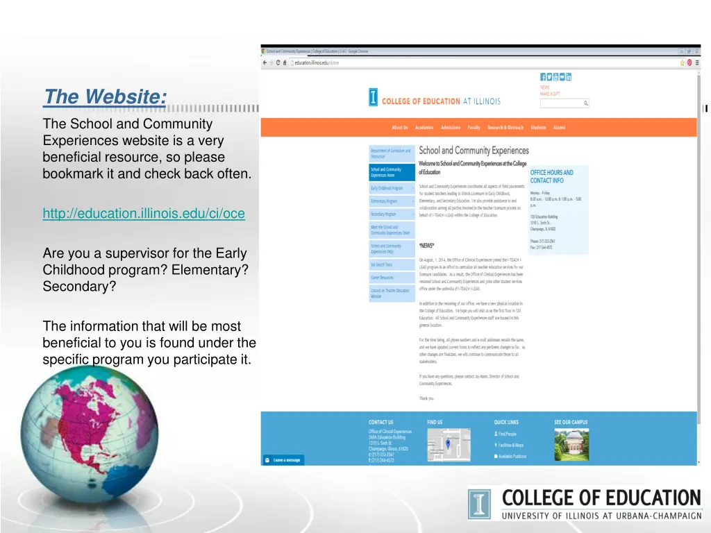 the website