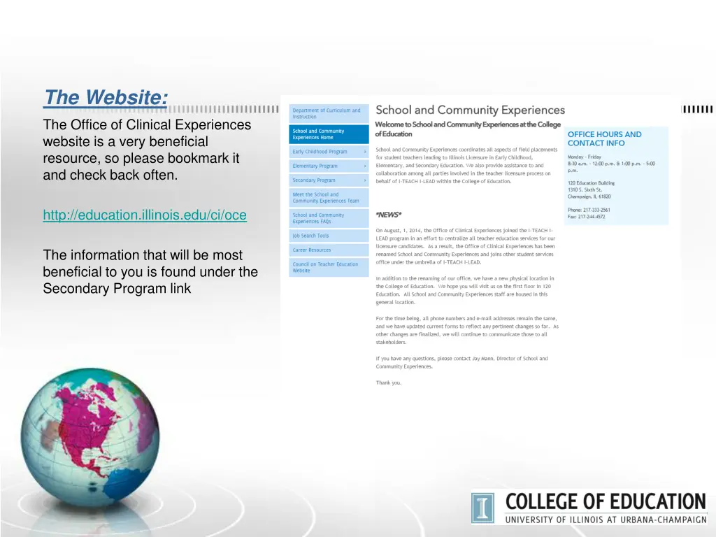 the website