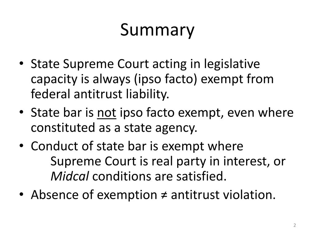 summary