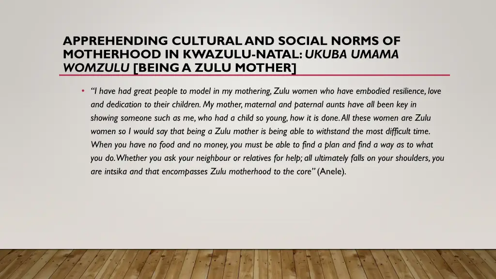 apprehending cultural and social norms