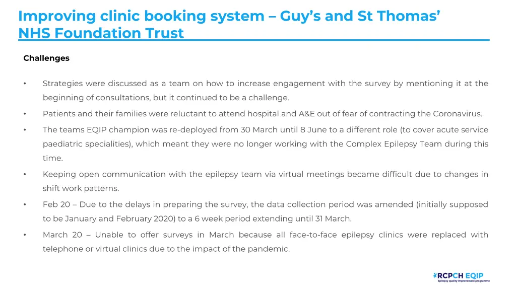 improving clinic booking system 7