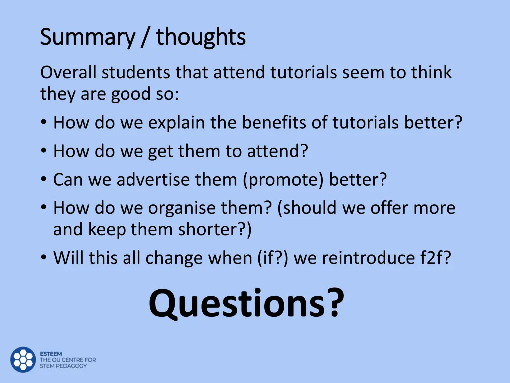summary thoughts summary thoughts