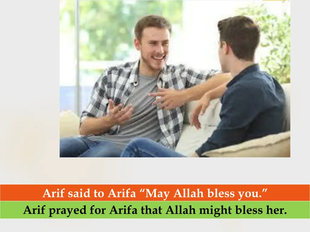arif said to arifa may allah bless you arif