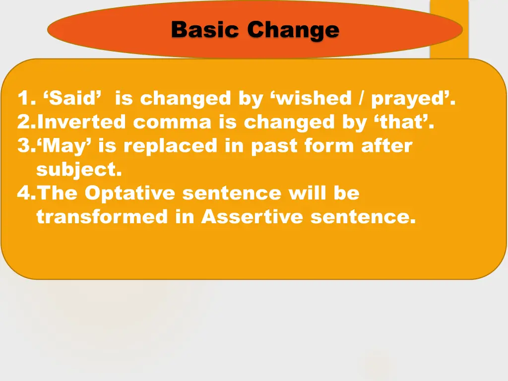 basic change