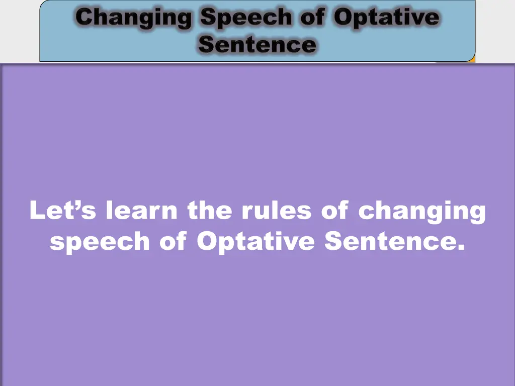 let s learn the rules of changing speech