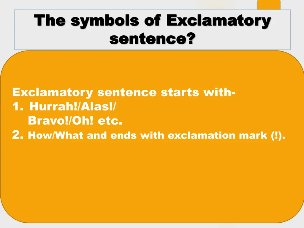 the symbols of the symbols of e exclamatory