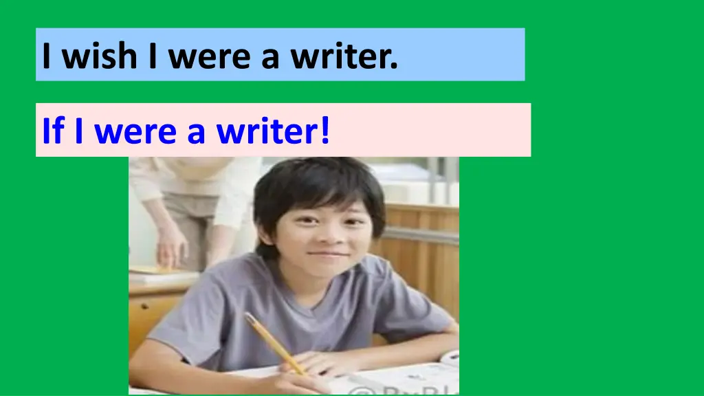 i wish i were a writer