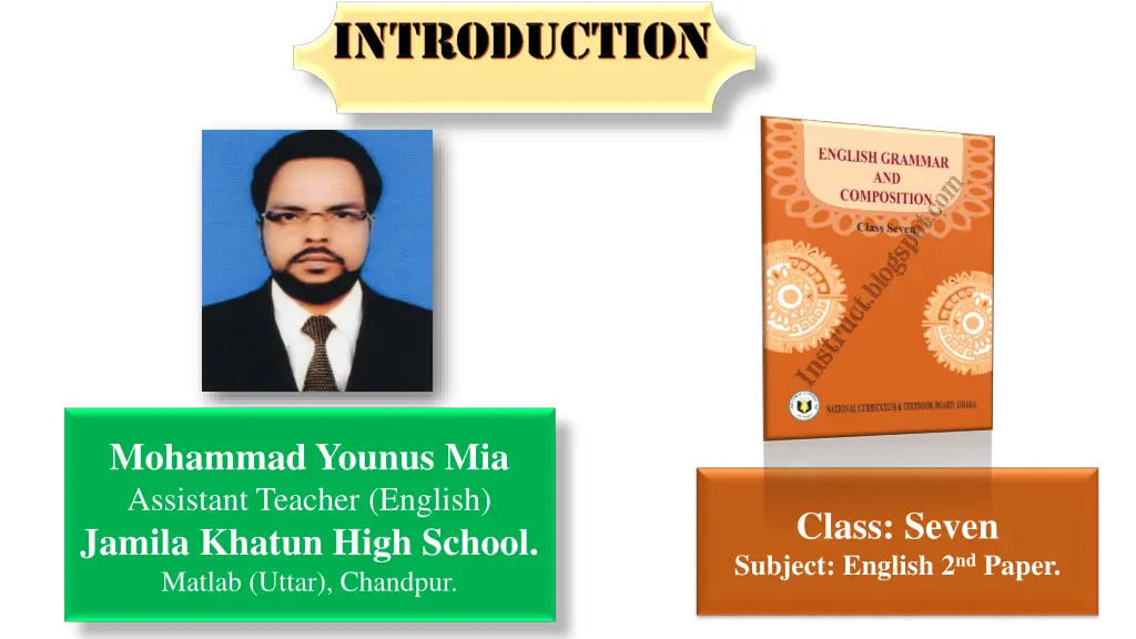 mohammad younus mia assistant teacher english