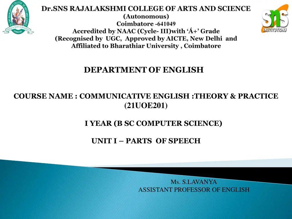 departmentof english