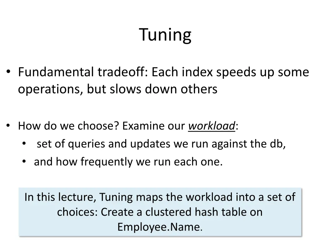 tuning