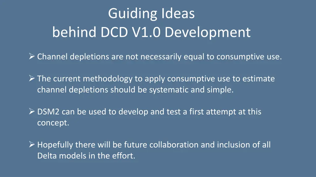 guiding ideas