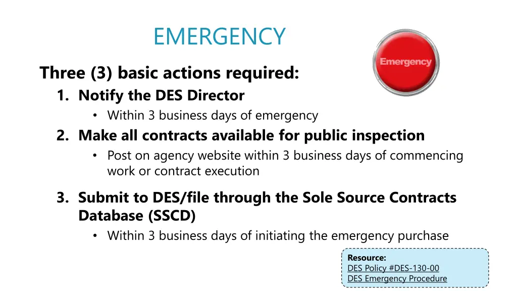 emergency