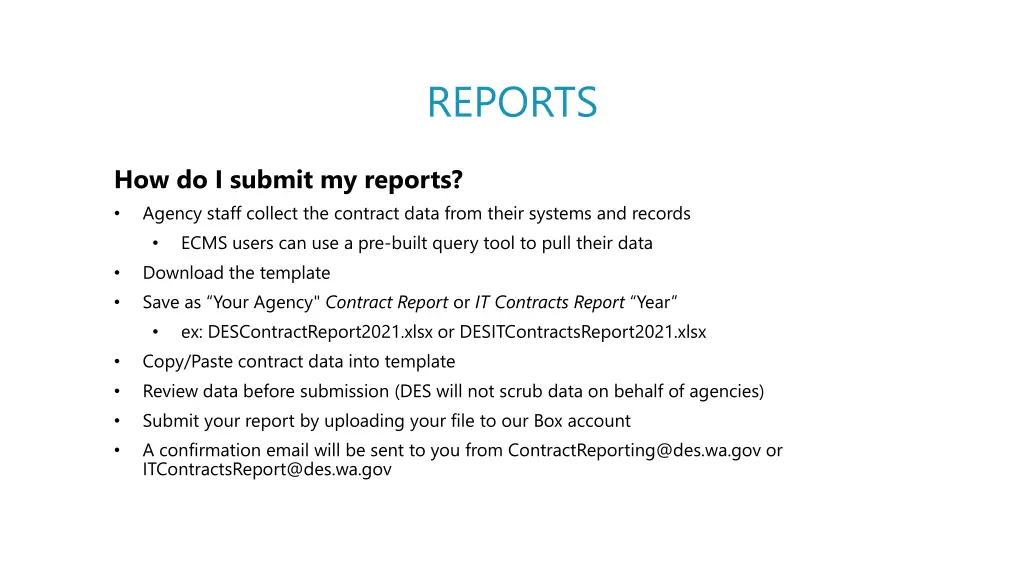 reports