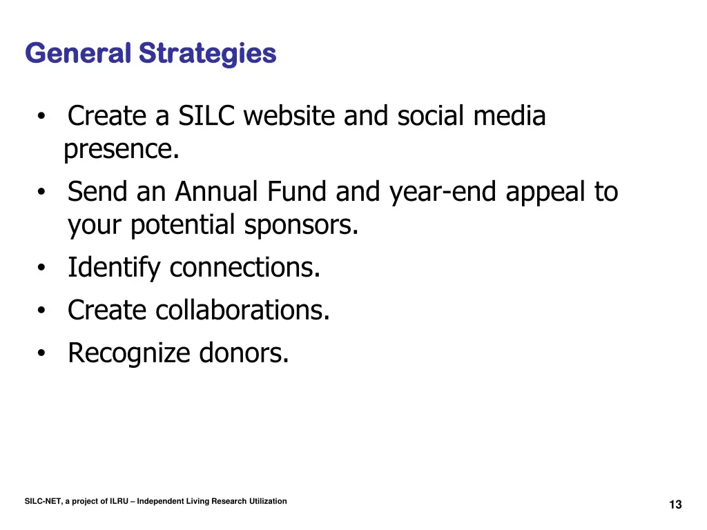 general strategies general strategies