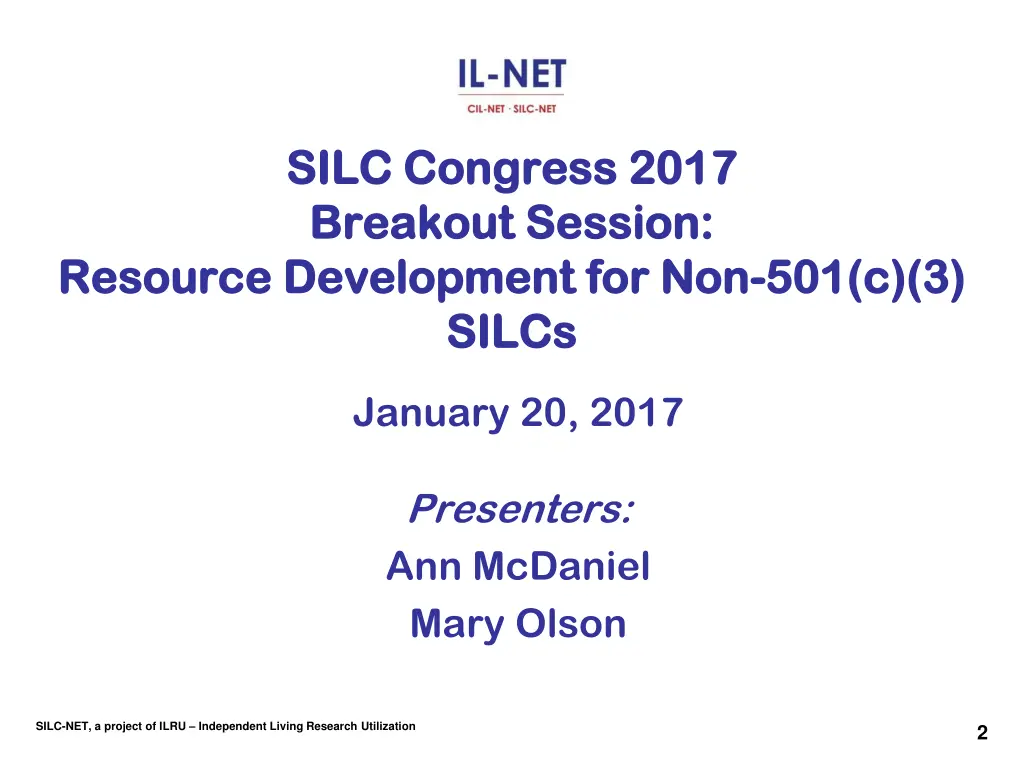 silc congress silc congress 2017 breakout session