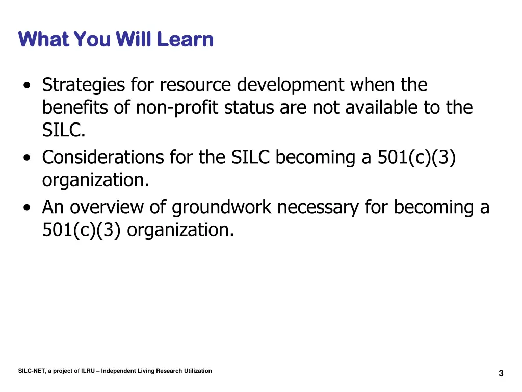 what you will learn what you will learn