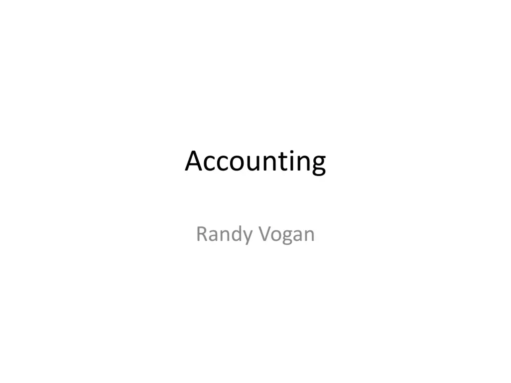 accounting