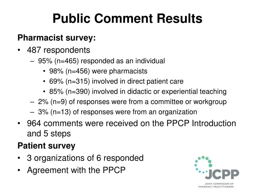 public comment results