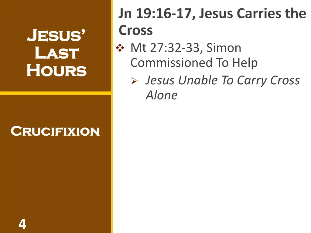 jn 19 16 17 jesus carries the cross