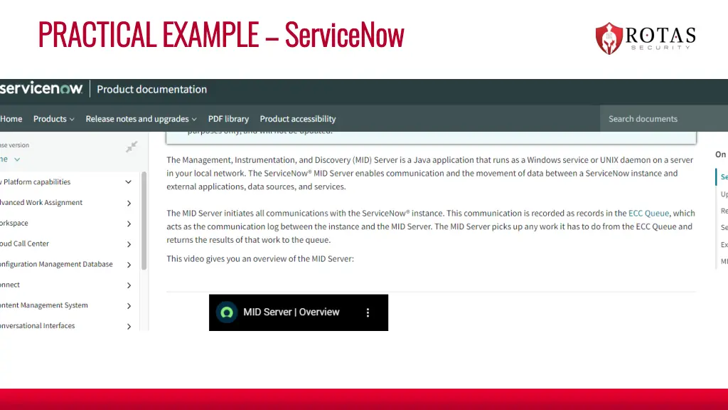 practical example practical example servicenow