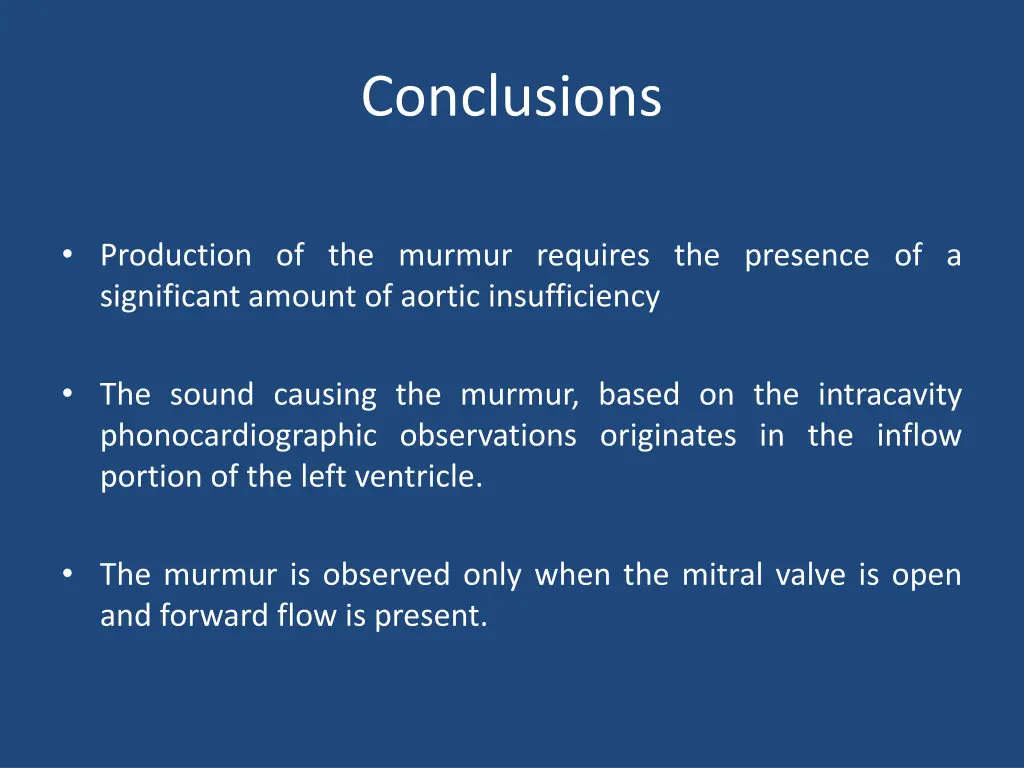 conclusions