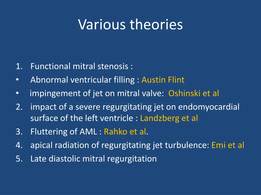 various theories