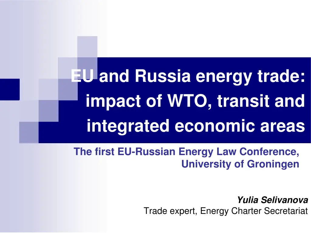 eu and russia energy trade impact of wto transit