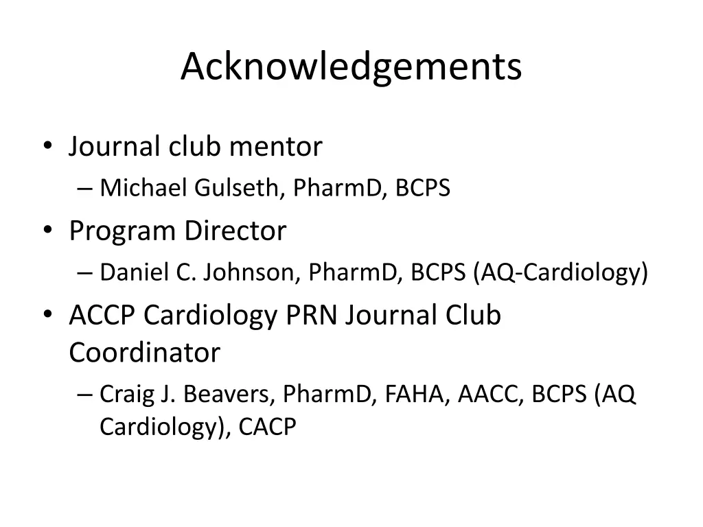 acknowledgements
