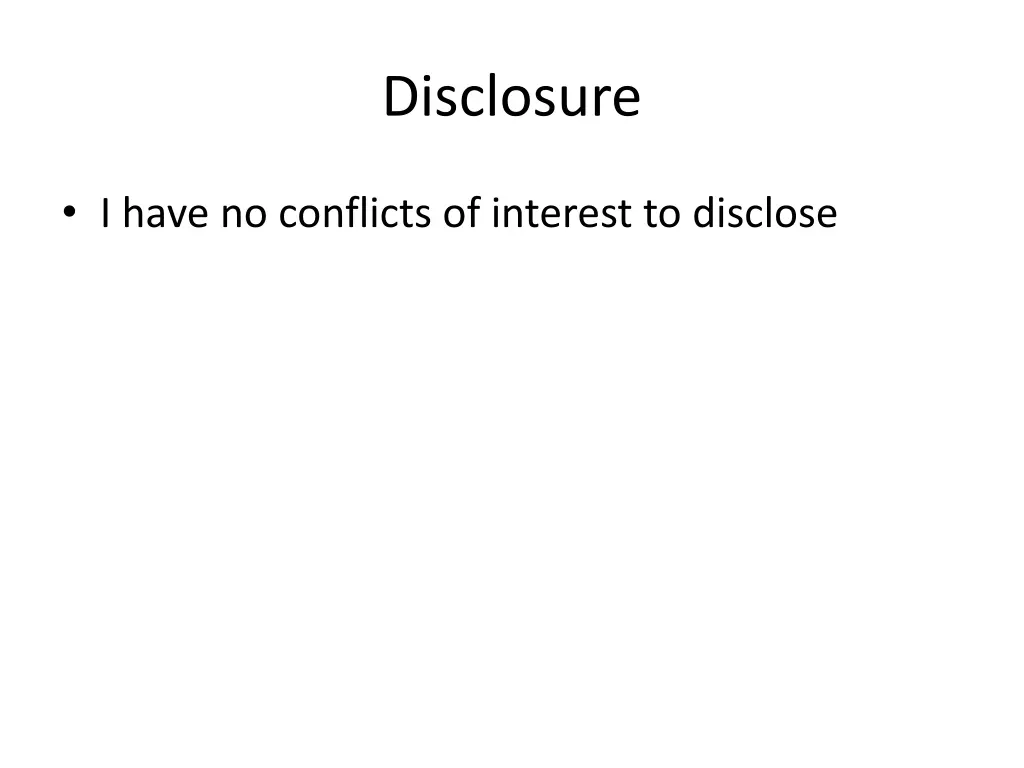 disclosure
