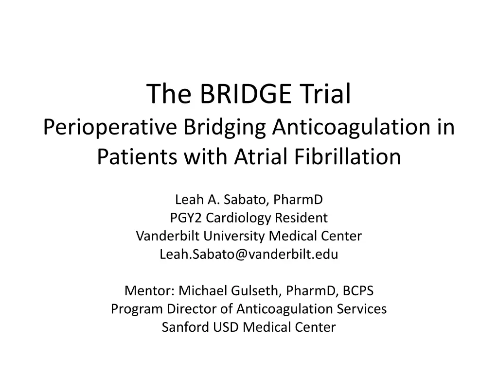 the bridge trial