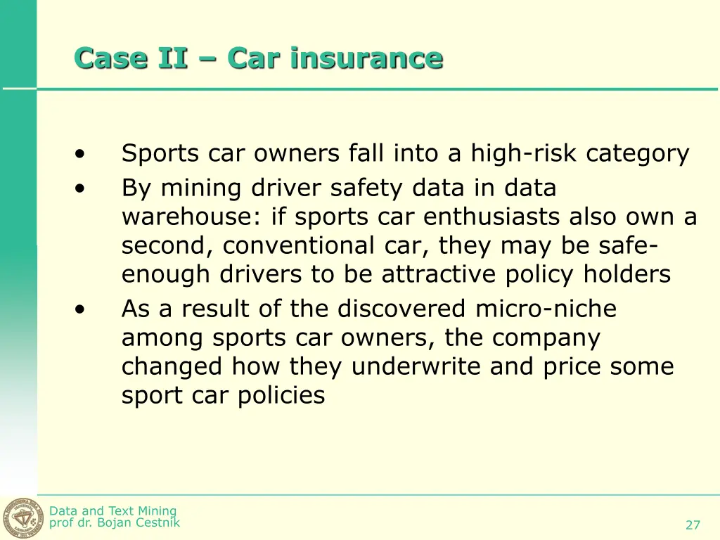 case ii car insurance