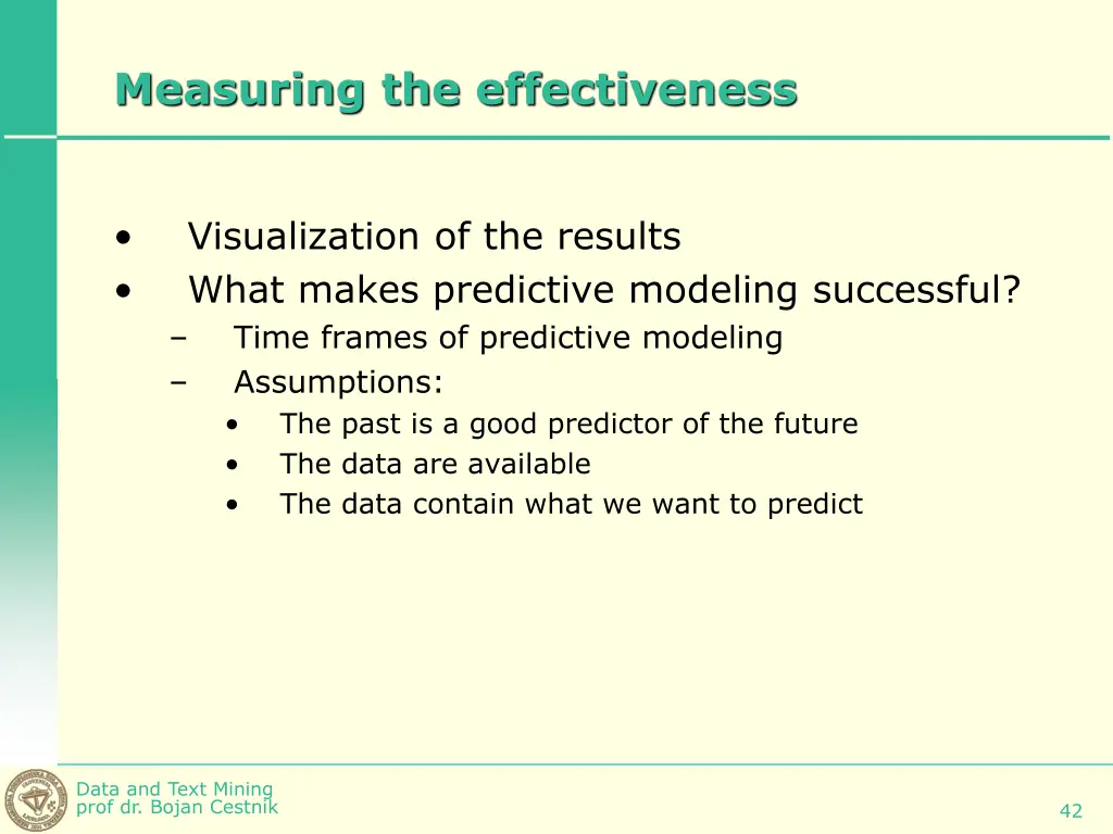 measuring the effectiveness