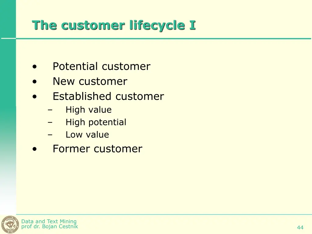 the customer lifecycle i